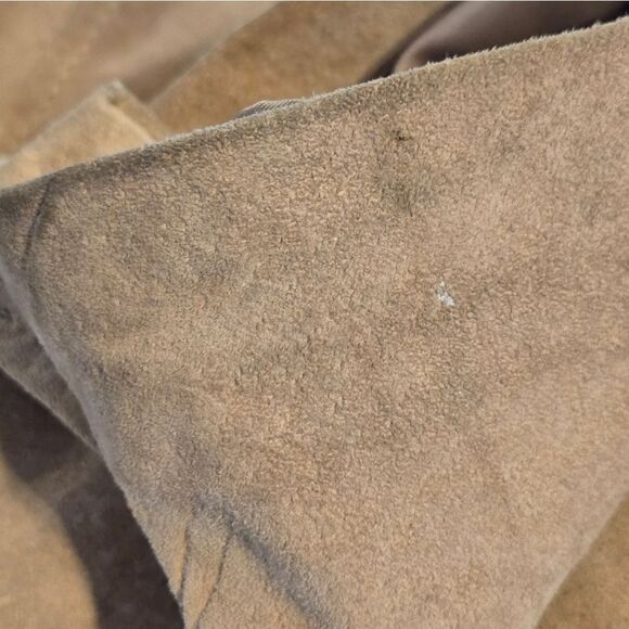 Liz Claiborne Tan Suede Lined Shirt Jacket - Picture 8 of 13